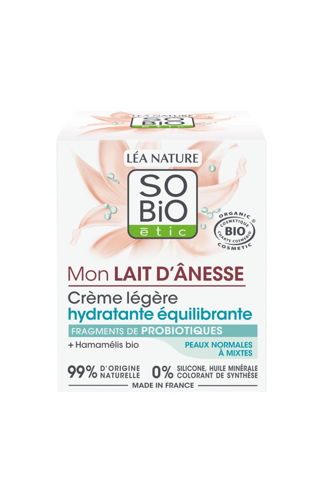 Crème légère hydratante équilibrante - Mon Lait d'Ânesse - 50 ml
