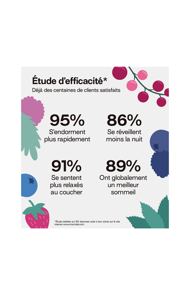 Cure gummies sommeil - Mûre & myrtille - Sans sucres - 3 mois