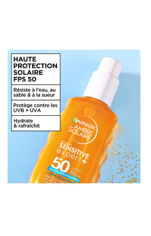 Eau solaire SPF50 - Sensitive Expert - 150 ml