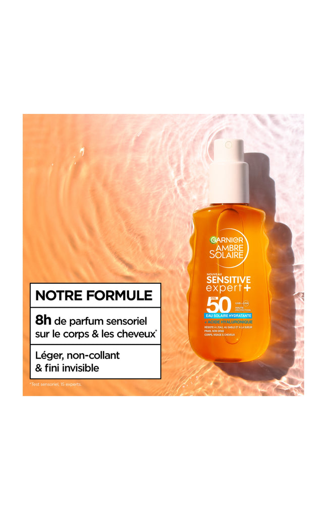 Eau solaire SPF50 - Sensitive Expert - 150 ml