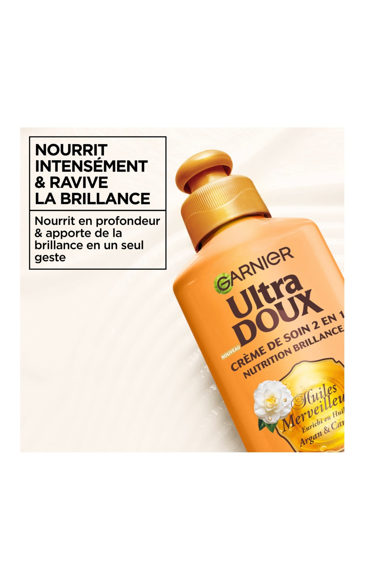 2 crèmes de soin nutrition 2 en 1 - Ultra Doux - 200 ml