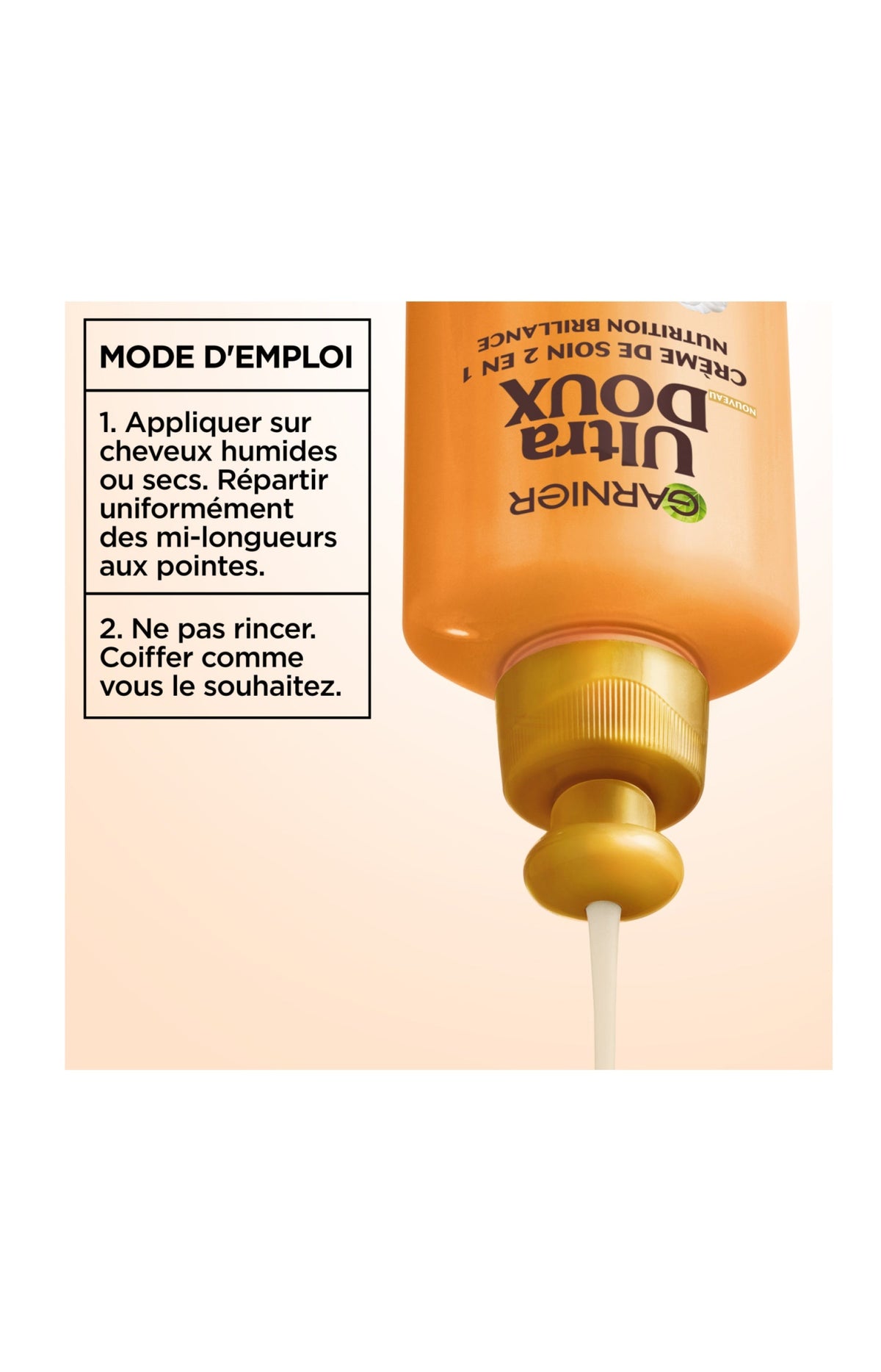 2 crèmes de soin nutrition 2 en 1 - Ultra Doux - 200 ml