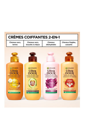 2 crèmes de soin nutrition 2 en 1 - Ultra Doux - 200 ml