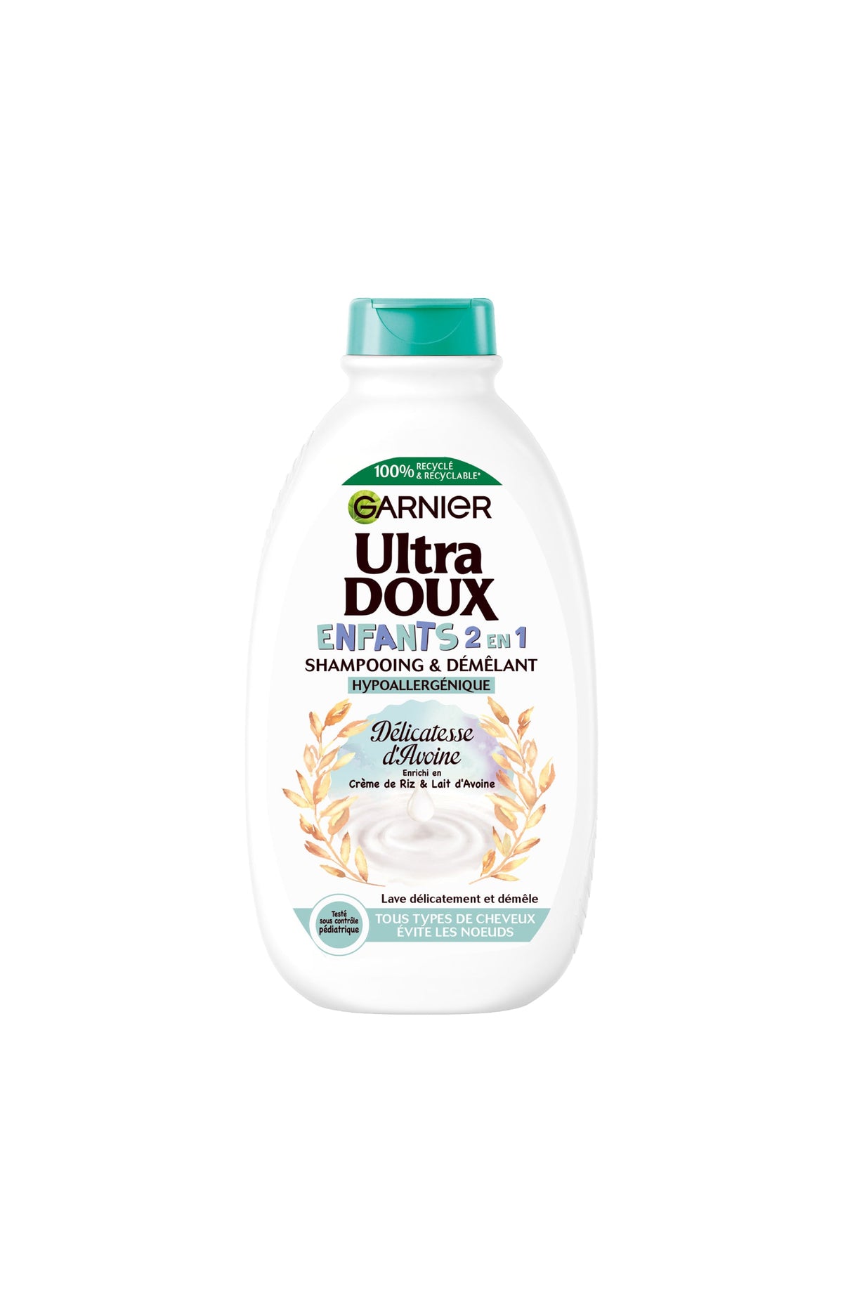 Shampoing & démêlant - Tous types de cheveux - Enfants - 2 x 400 ml