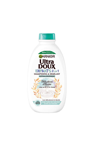 Shampoing & démêlant - Tous types de cheveux - Enfants - 2 x 400 ml
