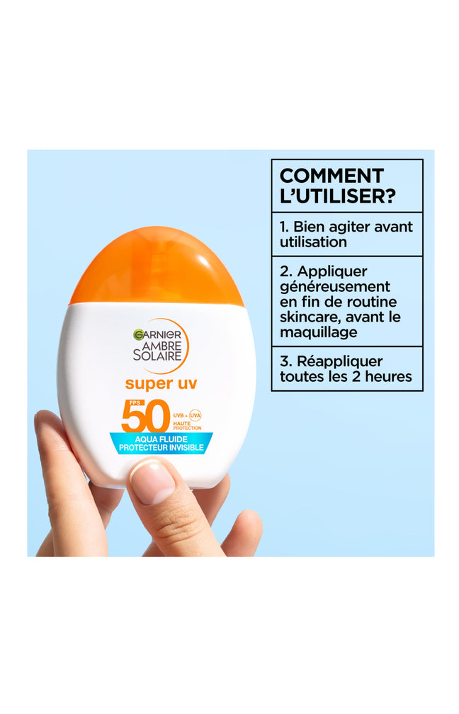 Fluide solaire invisible SPF50 - Super UV - 40 ml