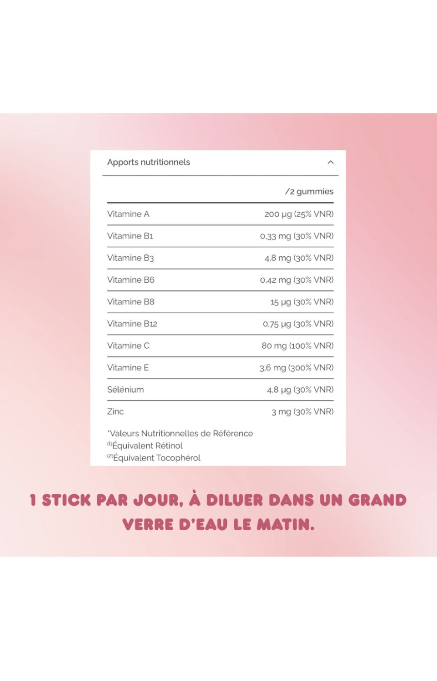 Sticks à boire anti-rides - Beauté miracle - Acide hyaluronique - 14 jours
