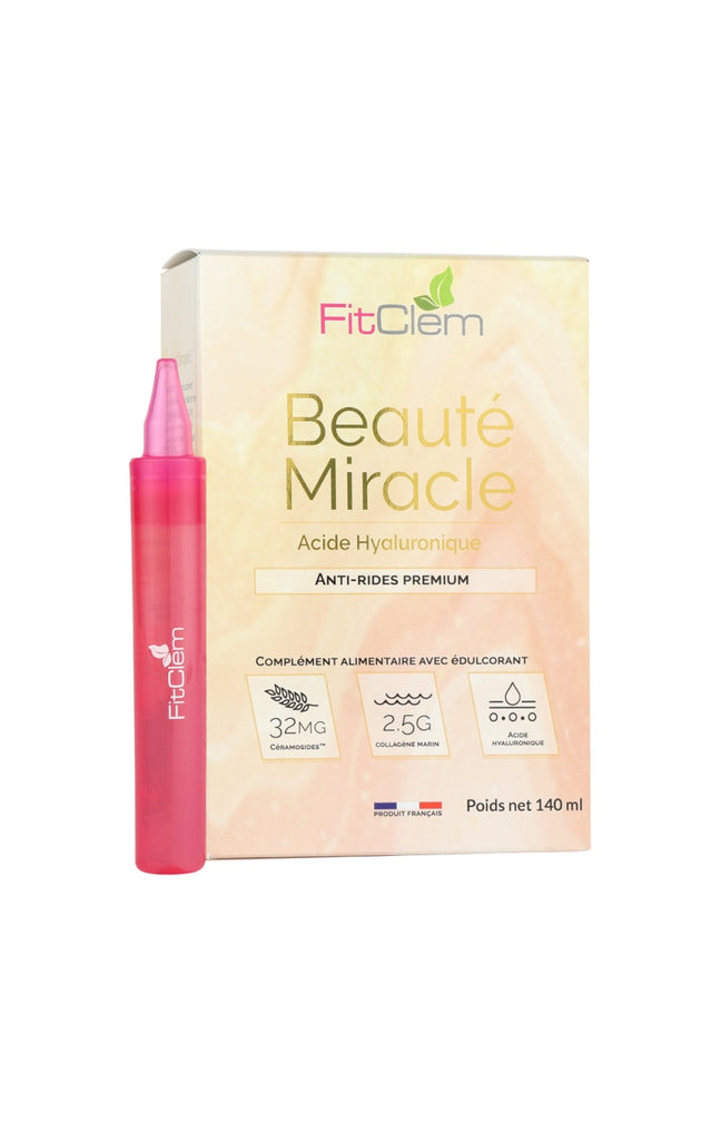 Sticks à boire anti-rides - Beauté miracle - Acide hyaluronique - 3 mois