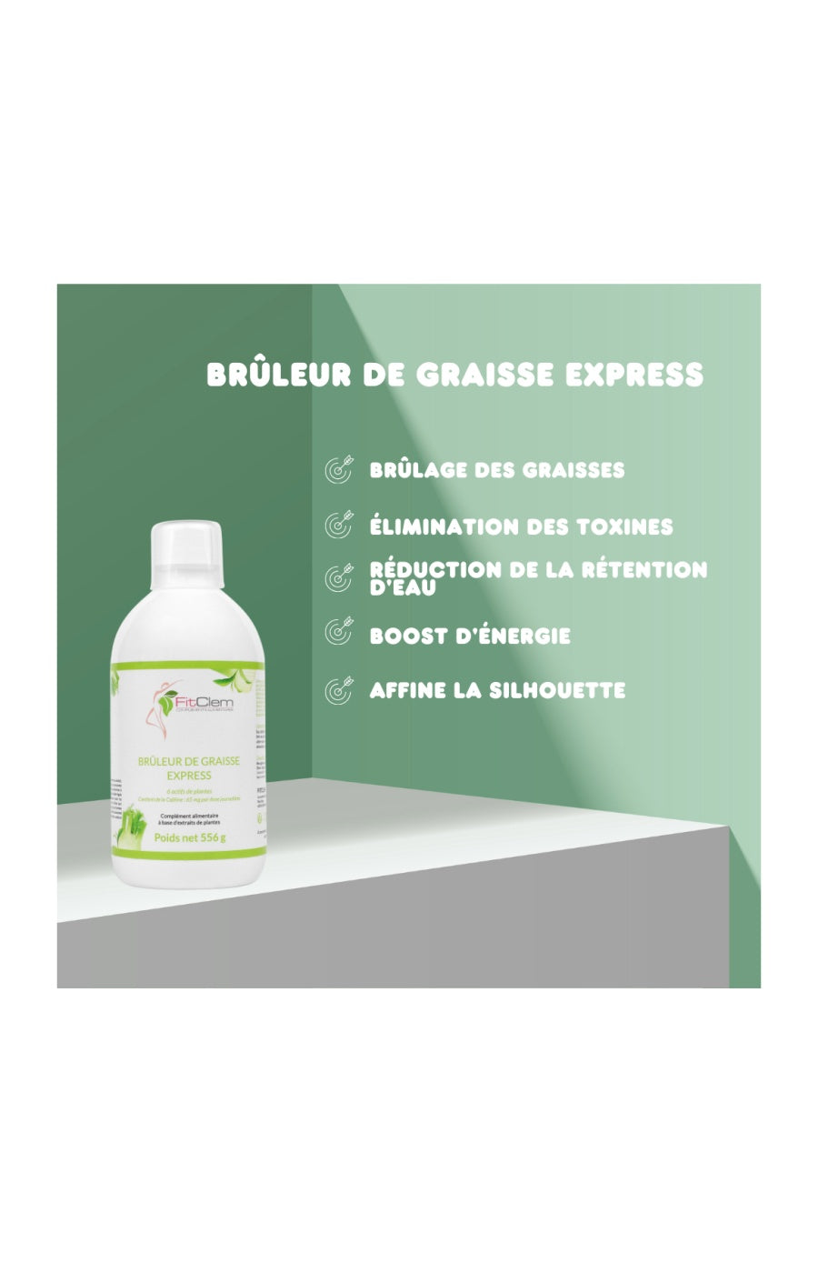 Sirop brûleur de graisse express - Guarana & thé vert - 20 jours