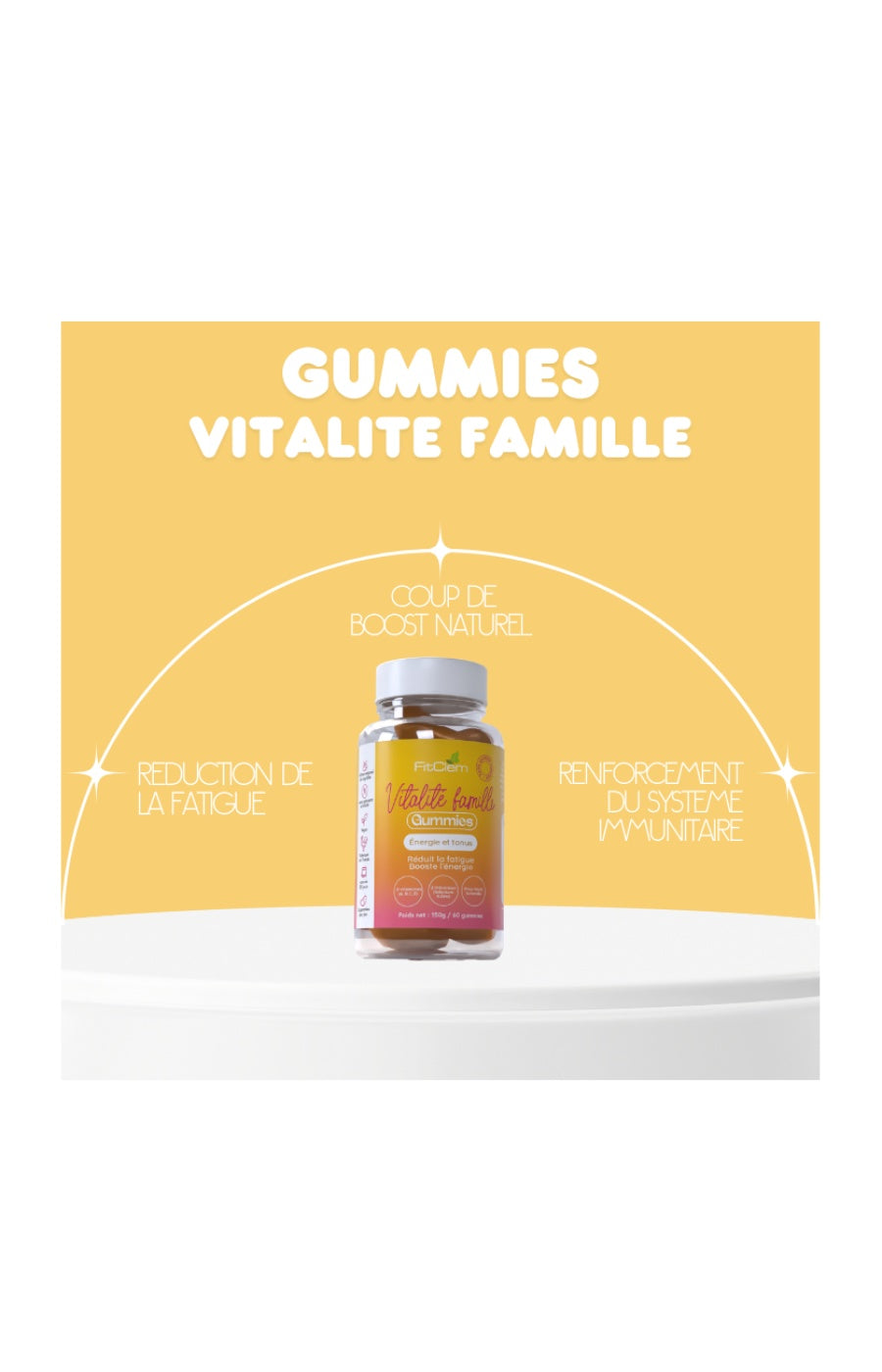Gummies vitalité - Vitamies & zinc - Myrtille - 3 mois