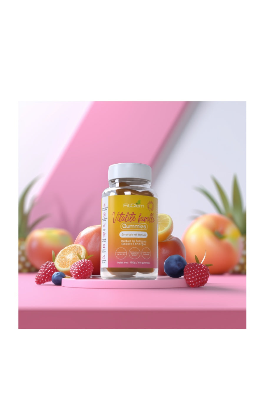 Gummies vitalité - Vitamies & zinc - Myrtille - 3 mois