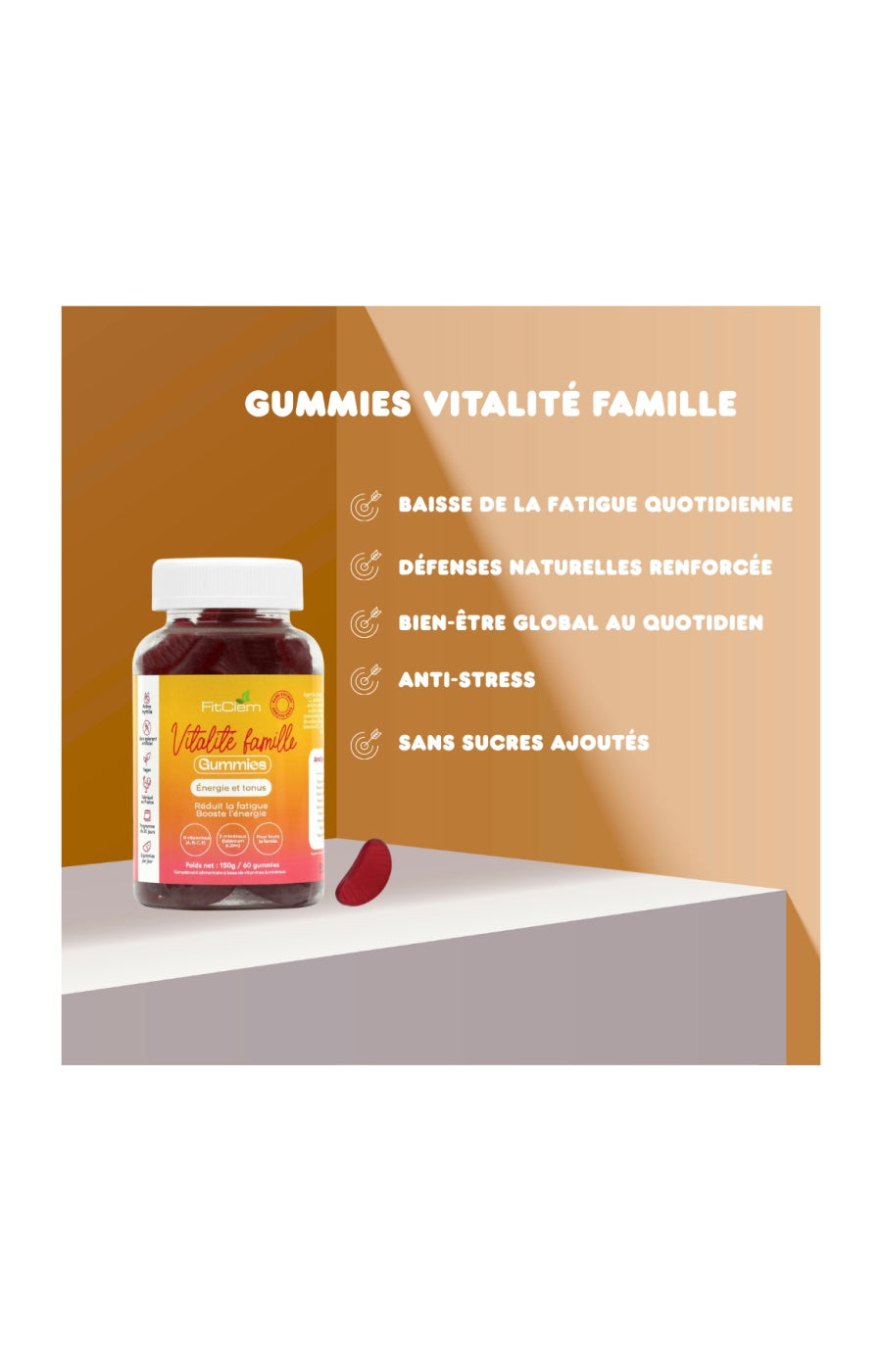 Gummies vitalité - Vitamies & zinc - Myrtille - 1 mois