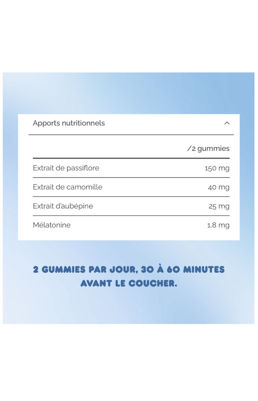 Gummies sommeil - Passiflore & camomille - 3 mois