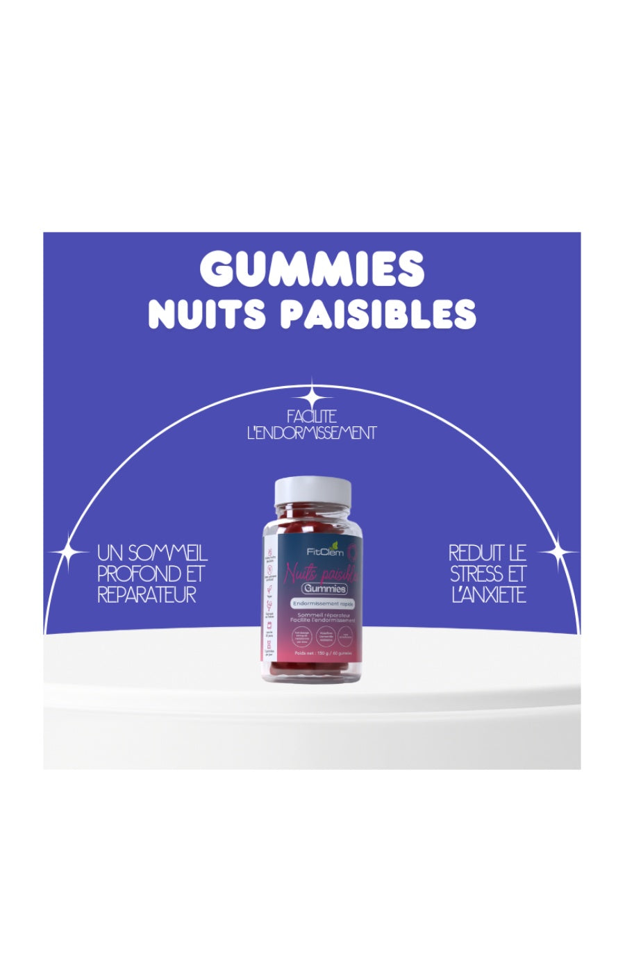 Gummies sommeil - Passiflore & camomille - 3 mois