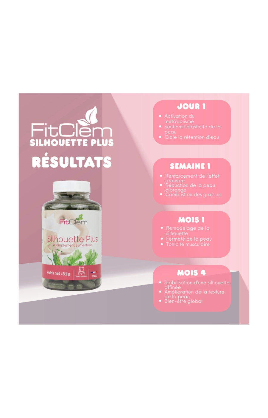 Cure remodelage & fermeté - Silhouette Plus - 1 mois