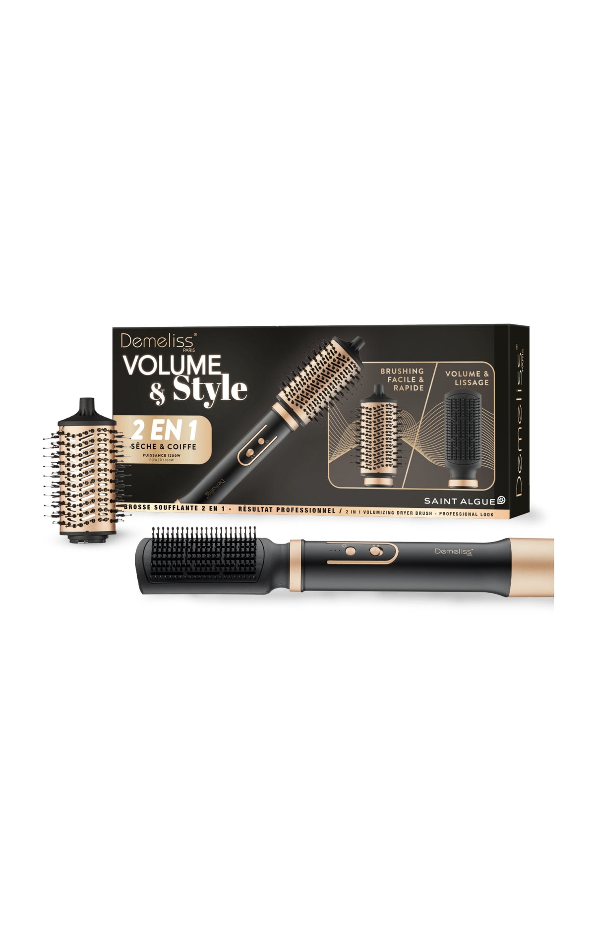 Brosse Soufflante 2-en-1 Volume & Style