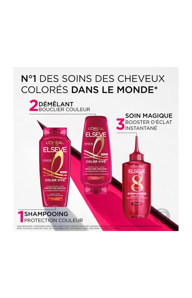 Elsève Color Vive Rouge – Le lot de 3 pour sublimer les nuances rousses et cuivrées