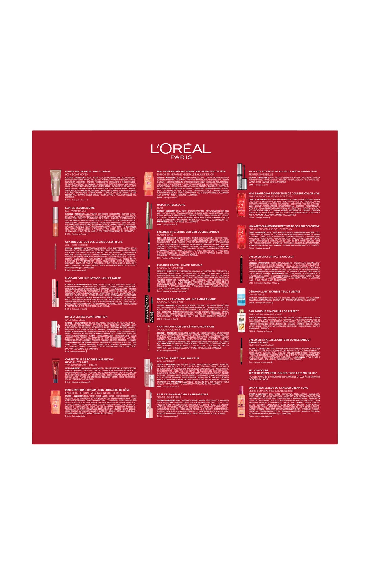 Calendrier de l'avent - 23 produits