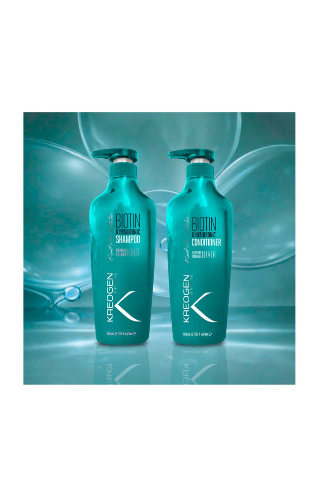 Shampoing & après-shampoing revitalisants - Biotine - Cheveux secs et abîmés