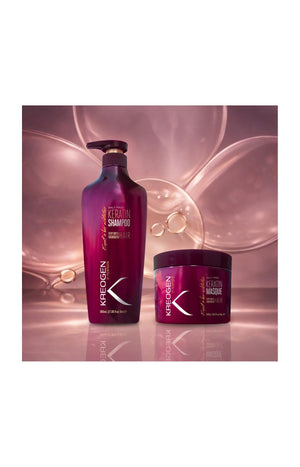 Shampoing & masque nourrissants - Kératine - Cheveux secs & abîmés