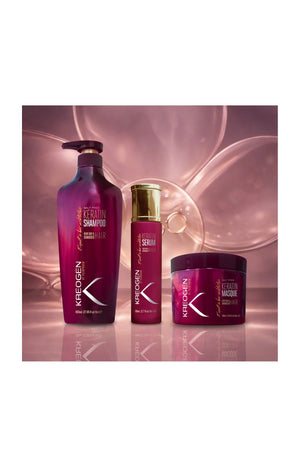 Routine répatrice - Shampoing, masque & sérum - Kératine - Cheveux très secs et abîmés