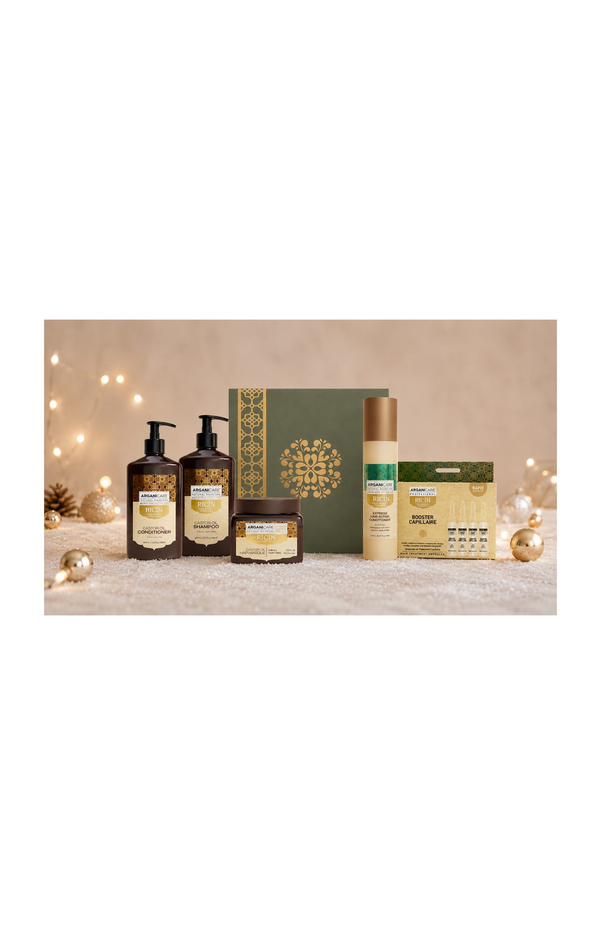 Arganicare Ricin - Coffret prestige réparateur et fortifiant
