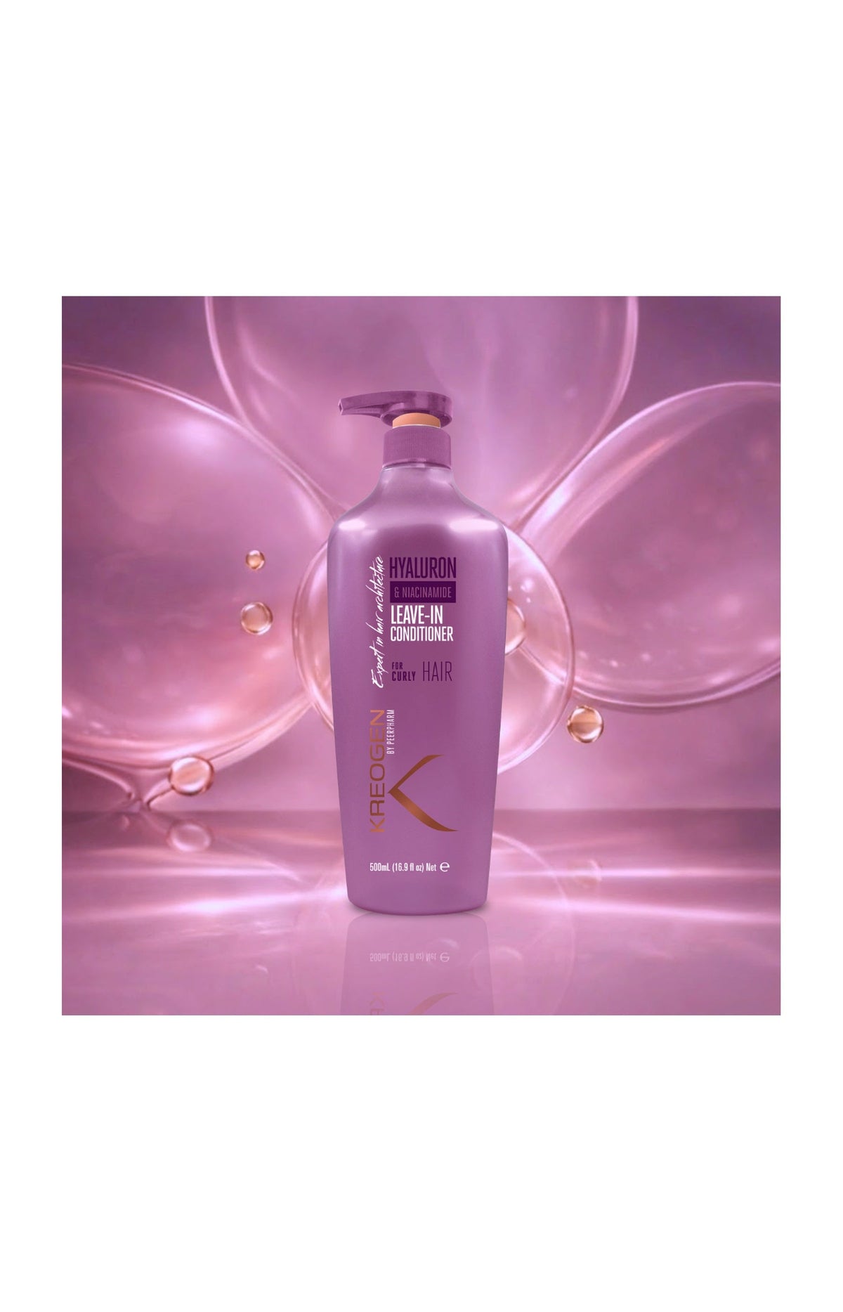 Soin sans rinçage définition & hydratation à l’acide hyaluronique & Niacinamide B3 pour cheveux bouclés