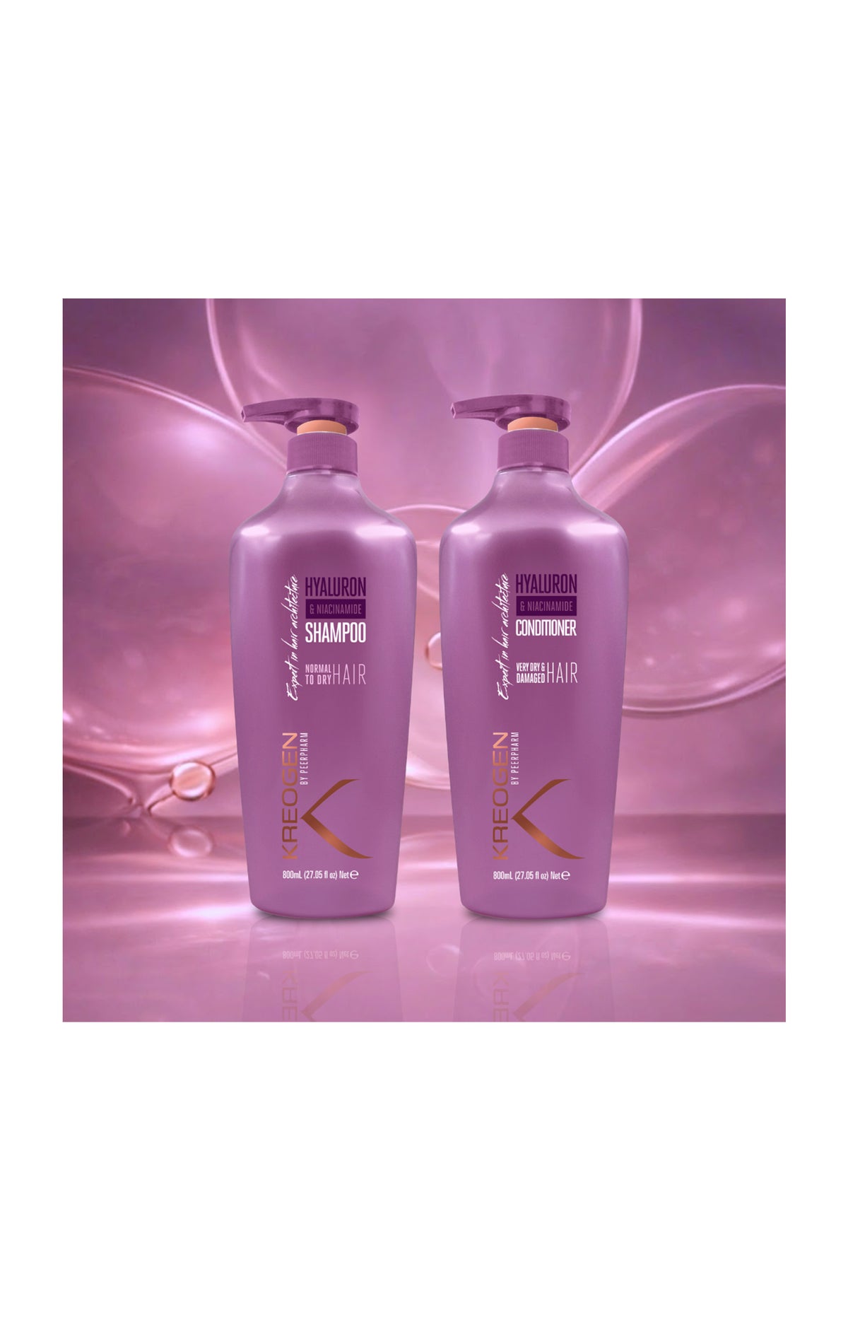 Routine capillaire - Acide hyaluronique & Niacinamide B3 - Cheveux très secs & abîmés