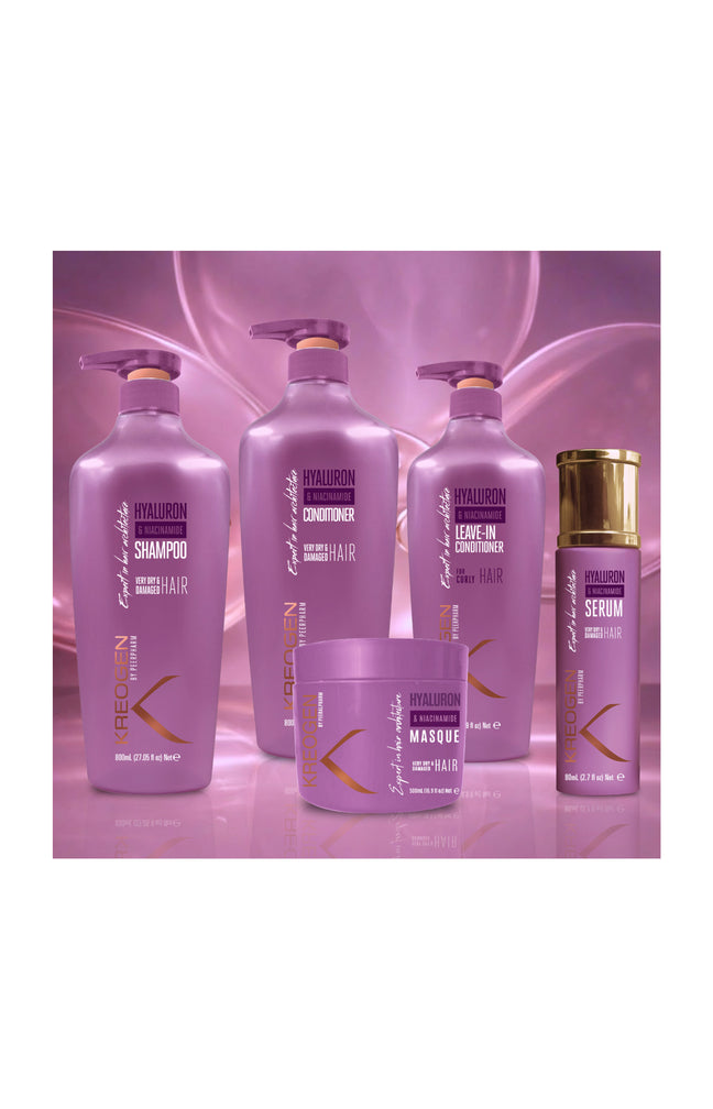 Routine capillaire - Acide hyaluronique & Niacinamide B3 - Cheveux bouclés