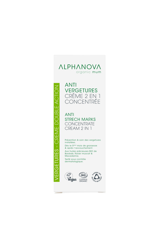 Crème 2-en-1 anti-vergetures bio - 150 ml