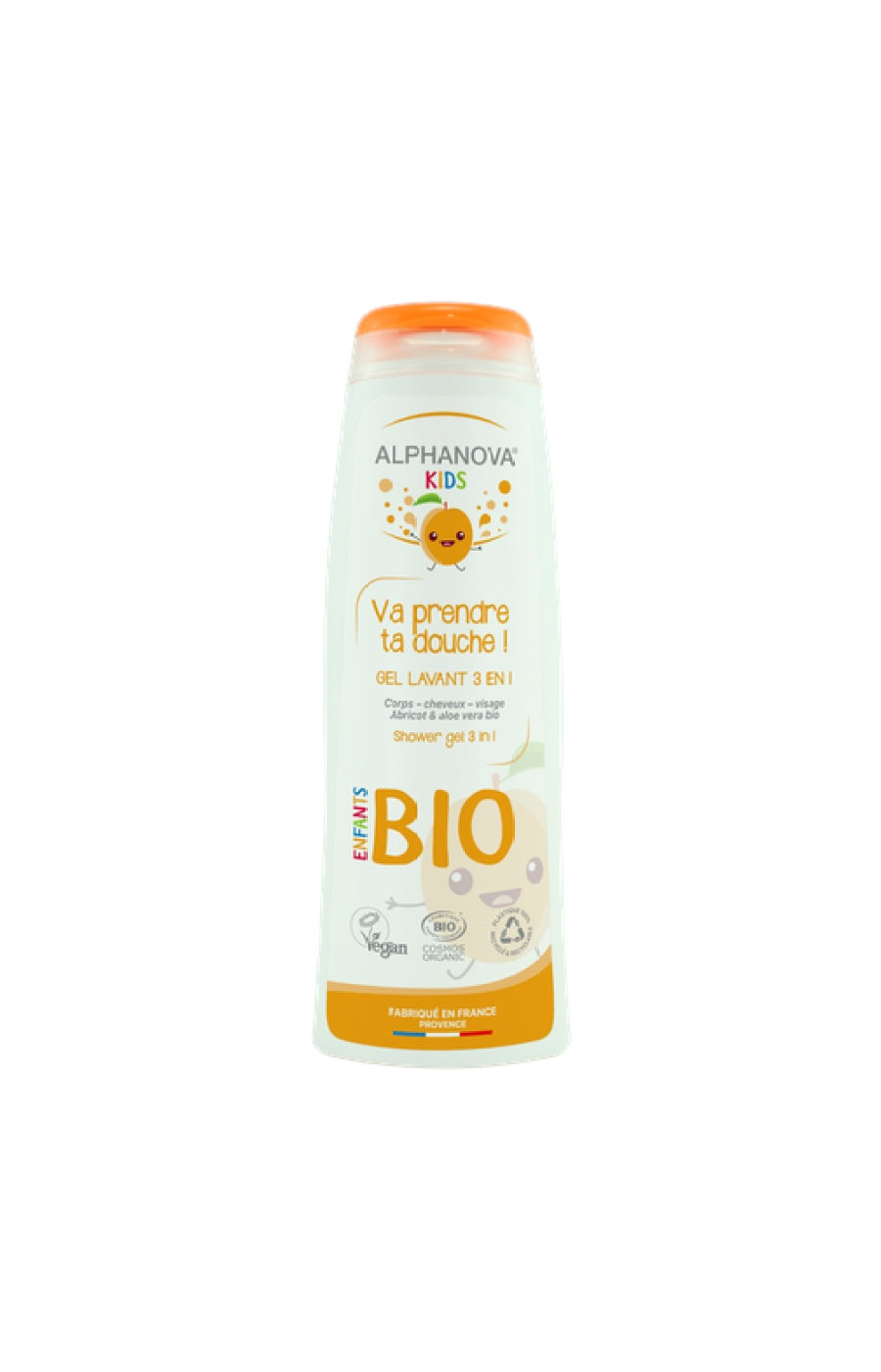 Gel douche bio - Abricot - Enfant - 250 ml