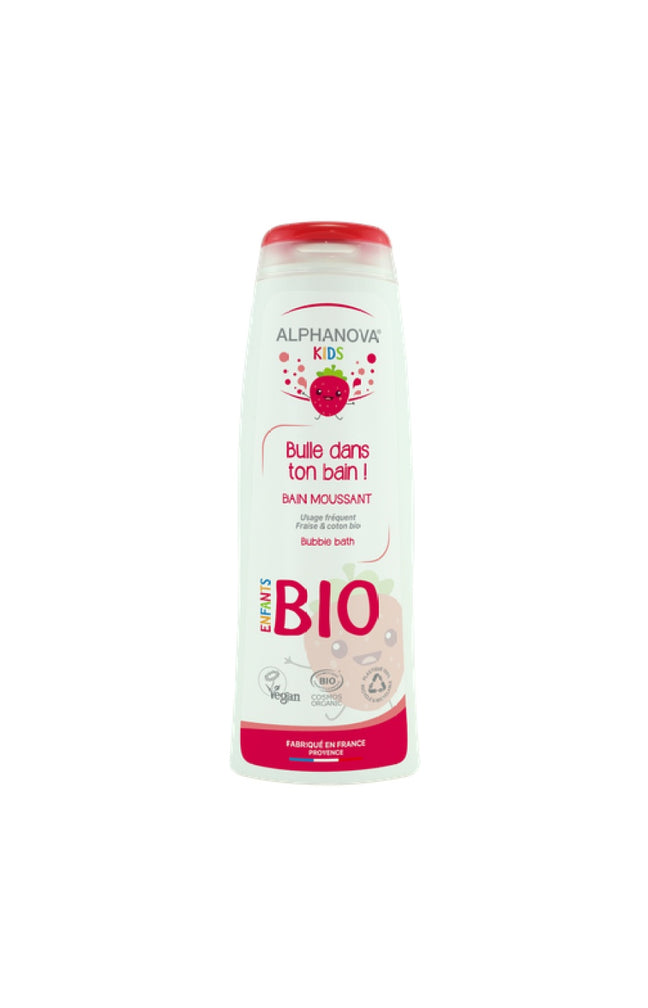 Bain moussant bio - Fraise & coton - Enfants - 250 ml