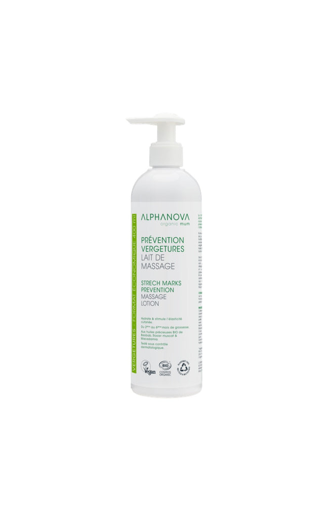 Lait de massage prévention vergeture bio - 400 ml