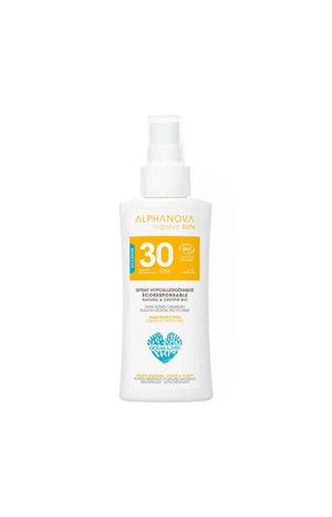 Spray solaire hypoallergénique SPF30 bio - Format voyage - 90 g