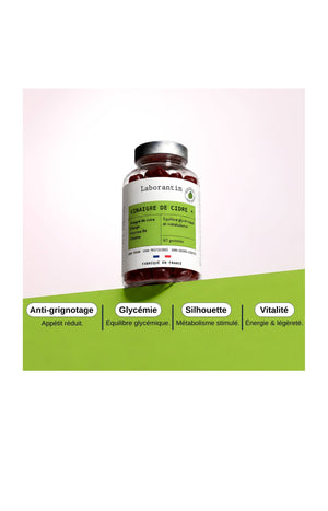 Gummies équilibre glycémique - Vinaigre de cidre - 1 mois