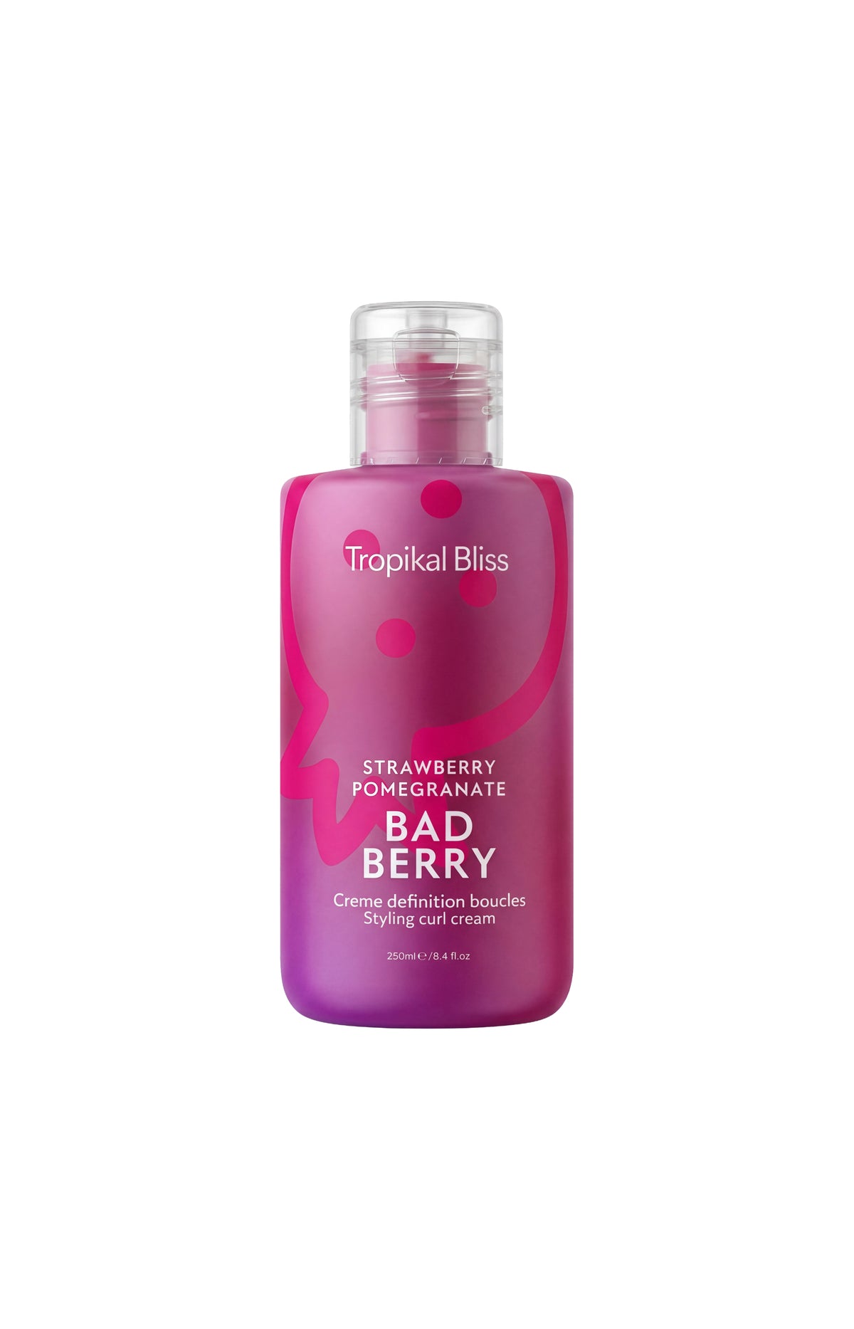 Lait capillaire nourrissant - Grenade & framboise - Cheveux bouclés à crépus - 250 ml