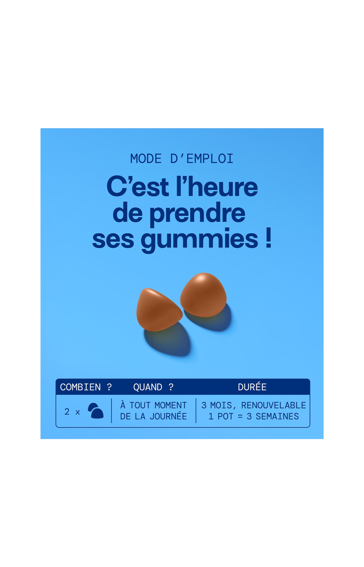 Cure gummies énergie - Ananas - Sans sucres - 3 mois