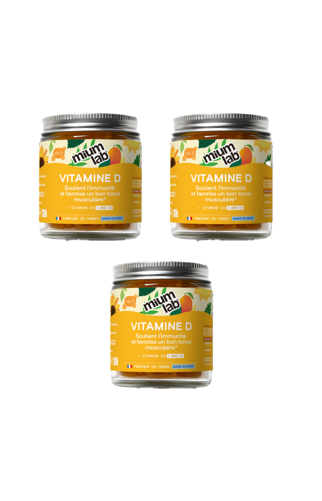 Cure gummies vitamine D - Mangue - Sans sucres - 2 mois