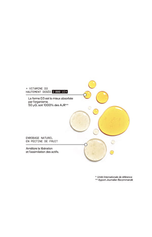 Cure gummies vitamine D - Mangue - Sans sucres - 2 mois