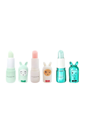 Coffret de baumes à lèvres - Seashell - Cupcake, pomme & barbe à papa