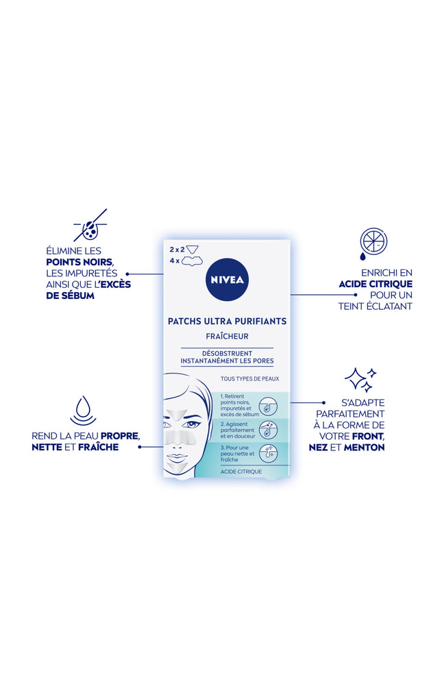 Patchs Purifiants Visage - Acide citrique