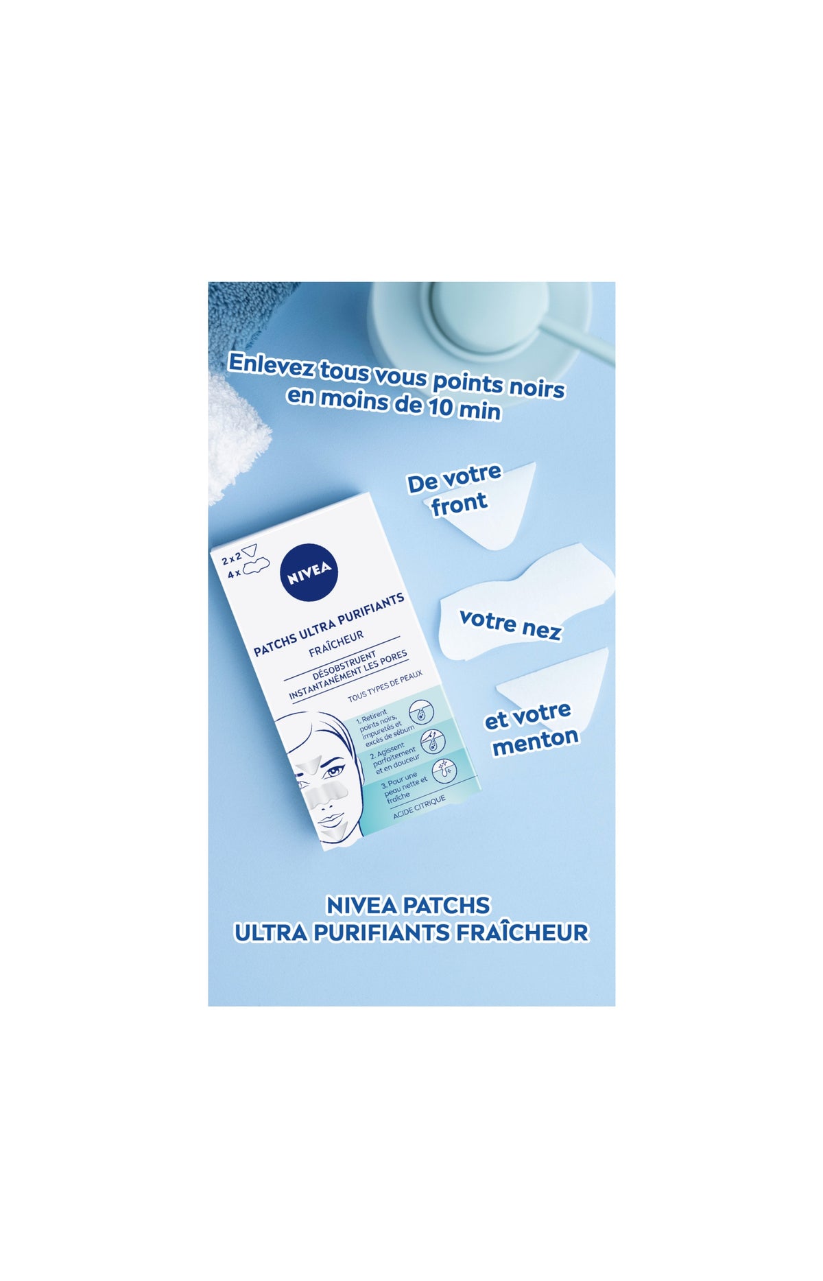 Patchs Purifiants Visage - Acide citrique
