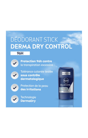Déodorant bille anti-transpirant - Dry Control 96H - Nivea Men