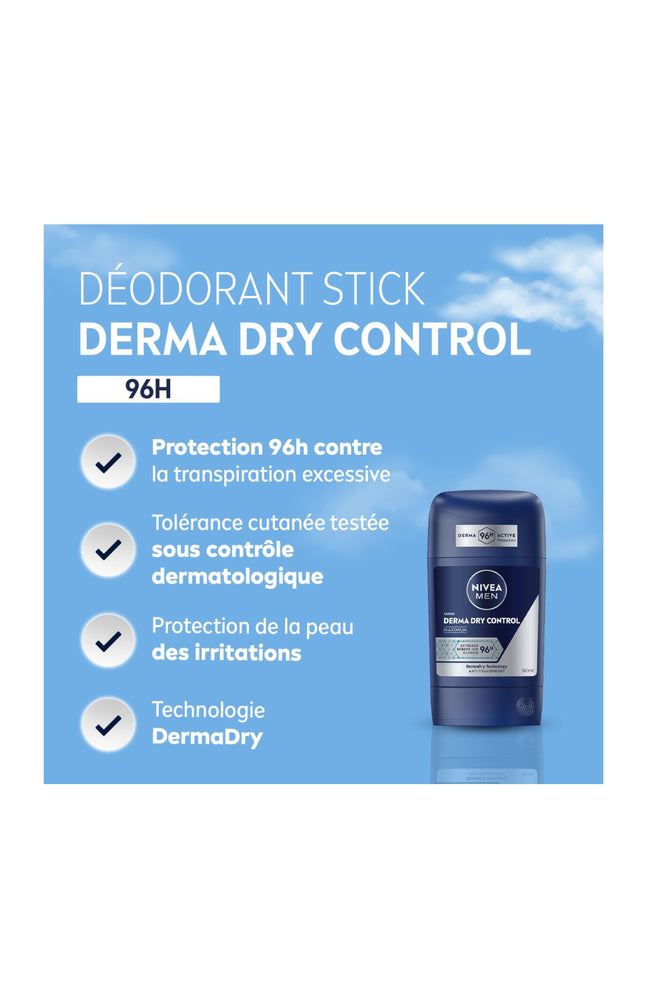 Déodorant bille anti-transpirant - Dry Control 96H - Nivea Men