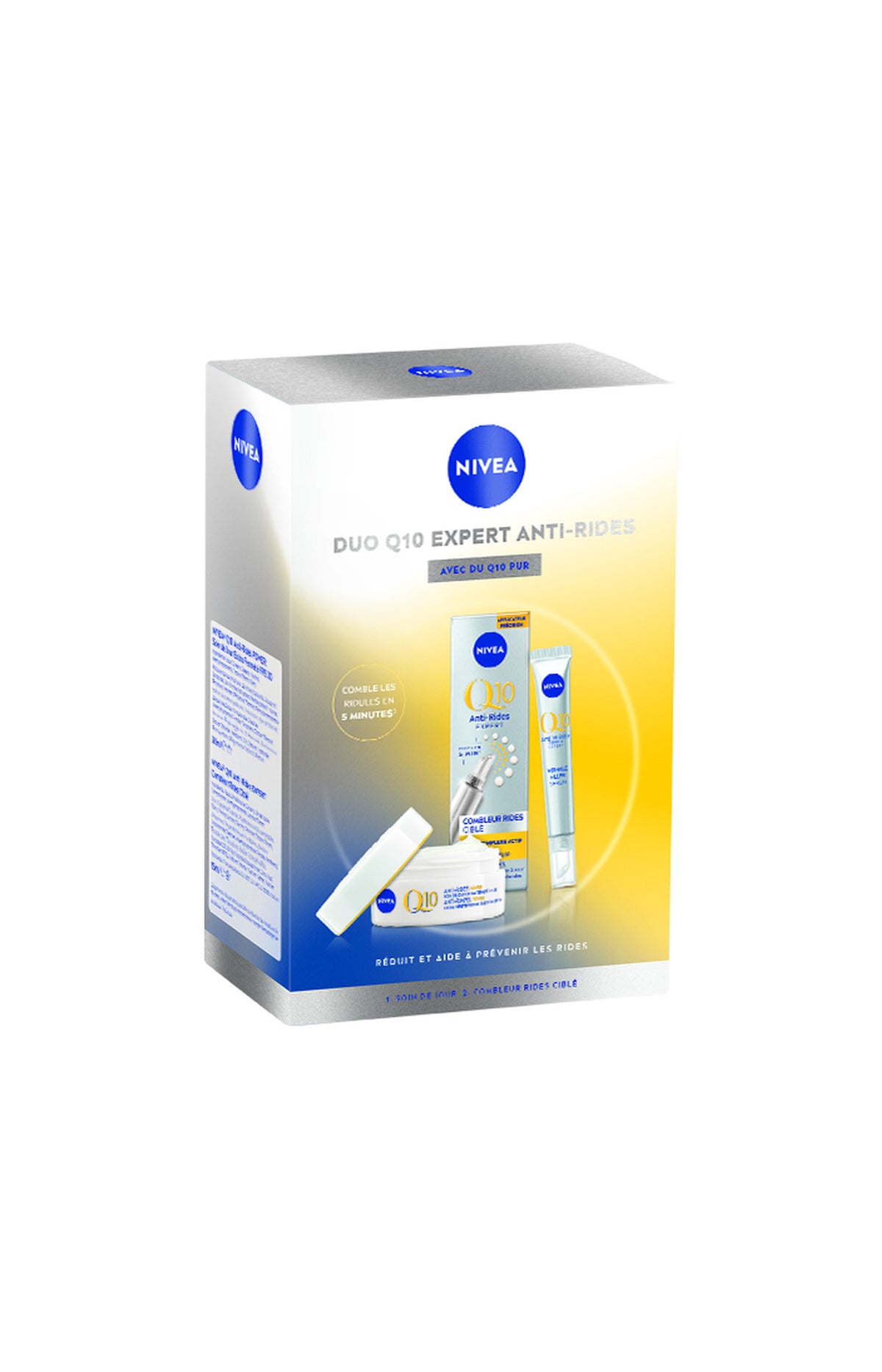 Coffret duo Q10 Anti-Rides Expert - Combleur instantané + soin de jour anti-rides et fermeté SPF 30