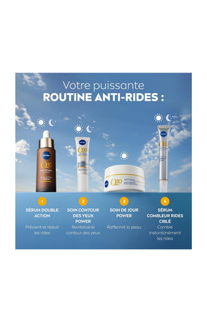 Coffret duo Q10 Anti-Rides Expert - Combleur instantané + soin de jour anti-rides et fermeté SPF 30