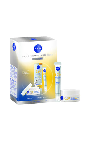 Coffret duo Q10 Anti-Rides Expert - Combleur instantané + soin de jour anti-rides et fermeté SPF 30