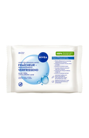 2 lots de 20 lingettes démaquillantes - Efficacité Waterproof