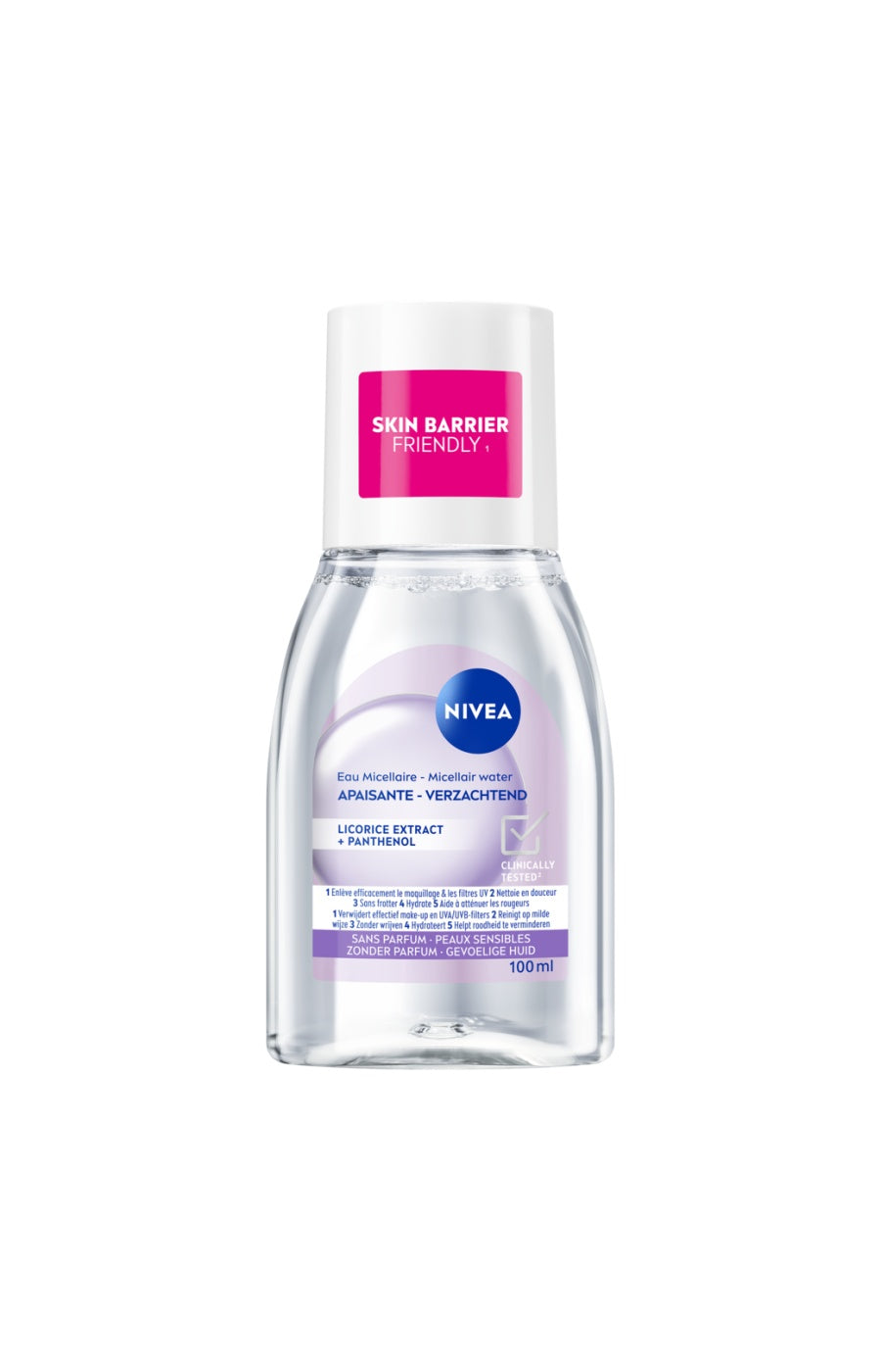 Eau micellaire apaisante - Efficacité Waterproof