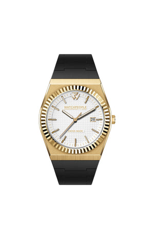Montre à quartz - ICE - Medium - Gold Brushed White Square